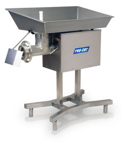 Commercial #32 butcher meat grinder  5 hp 3840 lbs pr  220 v. 3 phase  s/s stand for sale