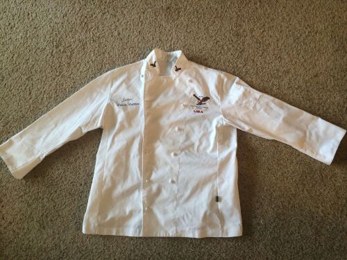 Autographed Susan Notter Chef Coat (Size L) ACF Culinary Team 2000