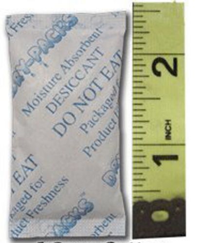 10 - 5 Gram Packets Of Silica Gel Desiccant Humidity / Odor Control -Ships USA!