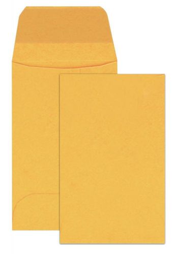 100 NEW Columbian Brown Kraft ENVELOPES 2-1/4x3-1/2&#034; Coins/Jewelry/Seed Packets