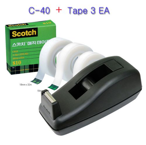 3M Scotch Desk C-40 Tape Dispenser/Cutter - NEW