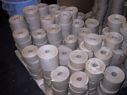 Gummed tape*reinforced*10 rolls*375 450 500 600 ft rolls !!  2.5&#034; 2.75&#034; 3&#034; mixed for sale