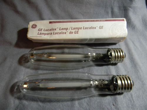 LOT 2 G.E. 400 WATT LUCALOX HIGH PRESSURE SODIUM LAMP BULBS MODEL LU 400