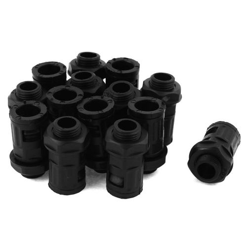 14Pcs PG7 12mm Thread Quick Connector Pipe Fitting for AD10 Corrugated Conduit