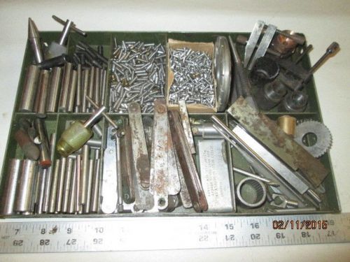 MACHINIST LATHE MILL Machinist Lot Gages Stainless Hardware Clamp Dowel Pins Etc