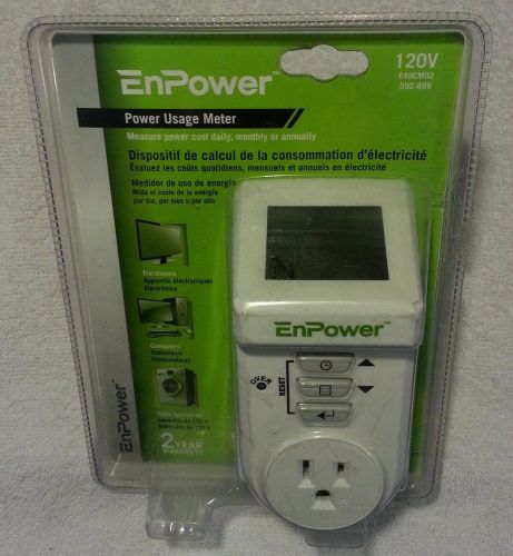 EnPower Power Usage Meter E49CM02 New! (Damaged Package)