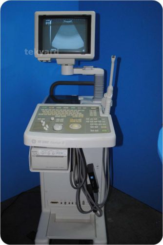 GE RT3200 ADVANTAGE-III DIAGNOSTIC ULTRASOUND SYSTEM W/ 2 PROBES @