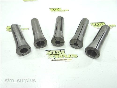 LOT OF 5 RELIANCE R8 COLLETS 11/32&#034; TO 25/32&#034;