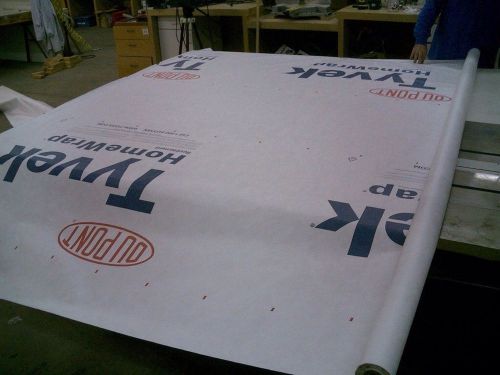 Tyvek House Wrap DuPont &#034; end of the roll special&#034;  9ft x 33 inches