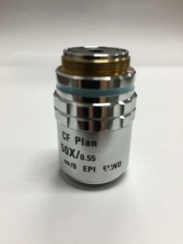 Nikon Japan CF Plan 50x/0.55 ELWD ?/0 WD 8.7mm EPI Objective RMS