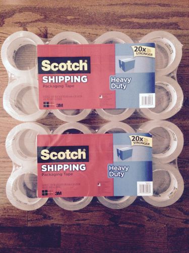 Scotch Heavy Duty Shipping Packaging Tape, 1.88 Inches x 54.6 Yards, 16 Rolls