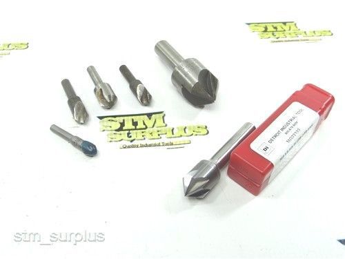 Lot of 6 hss uni and 3 flute countersink 1/4&#034; to 1&#034; fastcut keo detroit for sale