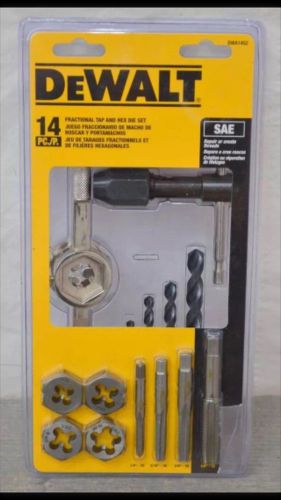 DeWalt DWA1452 14 pc SAE Fractional Tap and Die Set - NEW - FREE SHIPPING!!! *