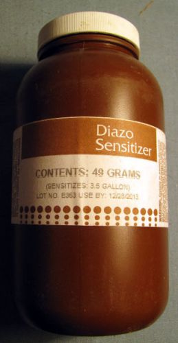 BOX OF 12 SEALED DIAZO SENSITIZER 29 GRAMS IN EACH BOTTLE FREE SHIPPING NEW