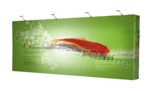 Trade show fabric tension pop-up booth 20 ft / Dye sublimation graphics