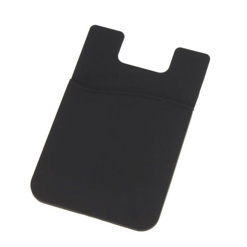 BLACK 3M Universal Self Adhesive Stick Card/ID/Cash Holder for any Cell phone