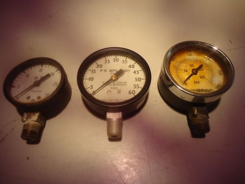 Ashcroft, air gauge 100 psi, enerpac gauge 200 psi, vacuum gauge_________a-221 for sale
