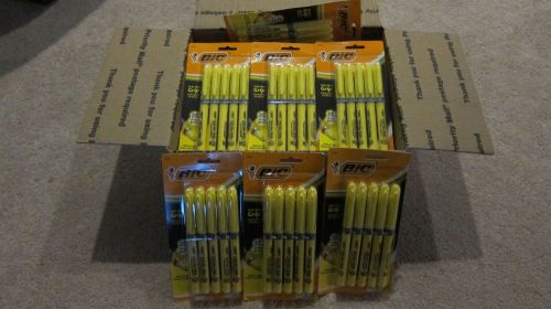 30 Packs BIC® Brite Liner Grip™ Highlighters, Yellow, 5 per Pack