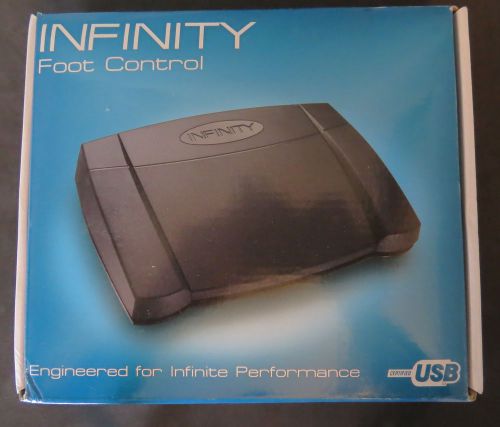 NIB Infinity Foot Control Transcription w/ IN-USB-2 USB, cable for headphones