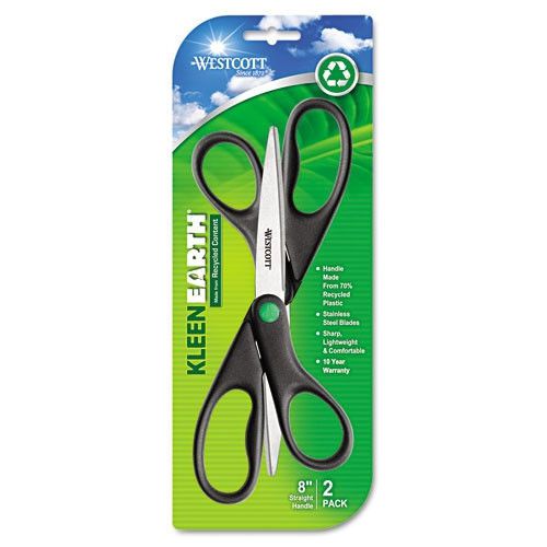 Acme United Corporation Westcott Kleenearth Recycled Scissors, 2/Pack