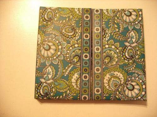 NWOT Vera Bradley Peacock Duly Noted Paisley Desk Day Planner Only!