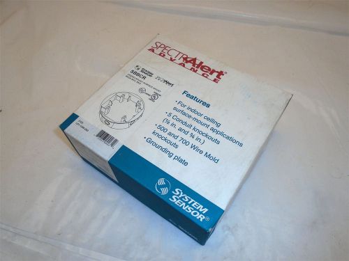 SYSTEM SENSOR SBBCR RED SURFACE CEILING-MOUNT BACK BOX NEW IN BOX