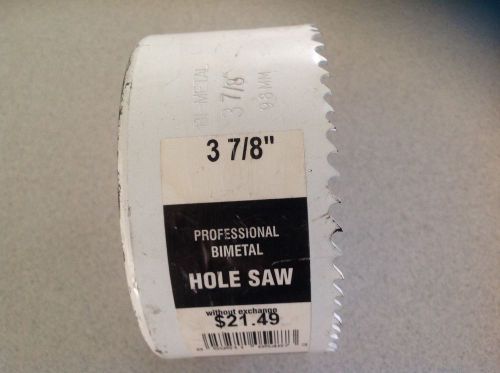 Hole Saw, Bi-Metal,  3-7/8in