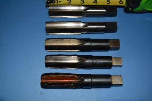 Lot of 5 Mixed 1 - 14  TAP MACHINIST TOOLING TAPS N TOOLS Made in usa