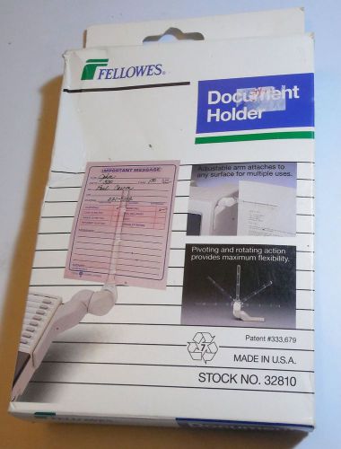 Document/Note Holder with adhesive padded mounting foot