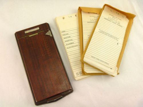 Vintage Bates Model A Metal List Finder Address Book keeper With 3 New Refills