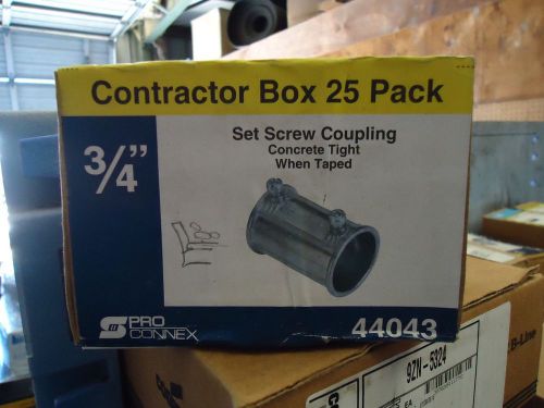 Set screw coupling 3/4&#034;