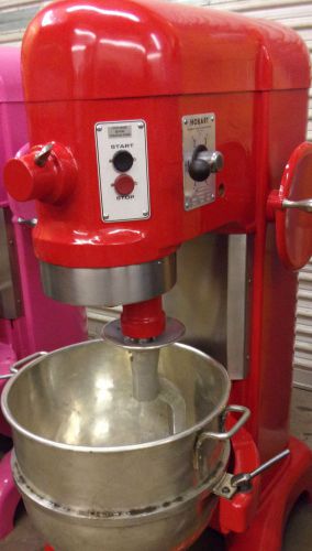 Very Nice Reconditioned Red Hobart 60qt Mixer, Model H-600 Must See!  60 qt