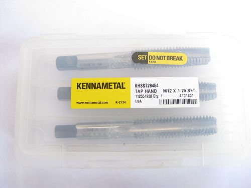 New kennametal m12 x 1.75  3pc tap set taper, plug and bottom 12mm made in usa for sale