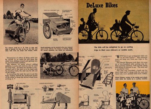 Deluxe sidecar for a bicycle bike plans tub side car original for sale