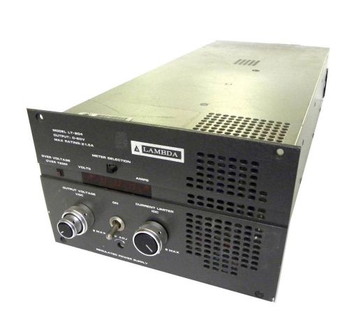 LAMBDA REGULATED POWER SUPPLY OUTPUT 0-60VDC 0-21.5A MODEL LT-804