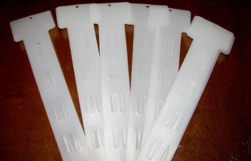 30 hanging merchandising strip display plastic clip strips 12 items with hooks for sale