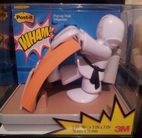 NEW Post-it Pop-up Note Dispenser  Karate Design  Includes One Pop-up Note Pad (