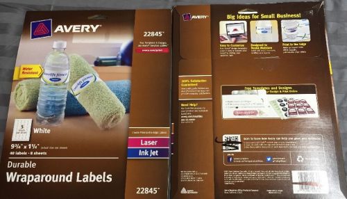 Avery Durable Wraparound Printer Labels - 22845.  Lot Of 2