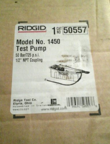 Ridgid Pressure Test Hand Pump Model 1450  50557