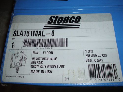 Stonco metal halide mini flood 150w sla151mal-6-120v/277v with lamp made in usa for sale