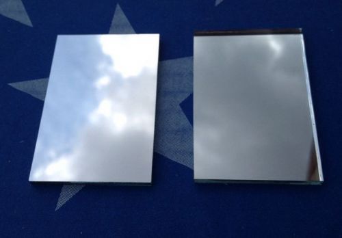 2x First Surface Mirror 1-9/16&#034; x 2-3/8&#034; aluminized 1/8&#034; glass FS FSM front