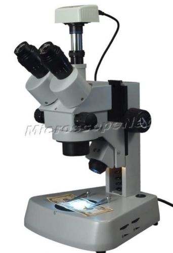 7X-45X ZOOM Trinocular Stereo Large Base Microscope w 1.3MP USB Camera