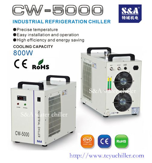 Water chiller model cw-5000 for 90watts co2 laser cutting/engraver for sale