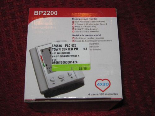 Drive Automatic Blood Pressure Monitor, Wrist Model Model # 2200