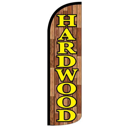 Hardwood windless swooper flag jumbo full sleeve banner + pole made in usa for sale