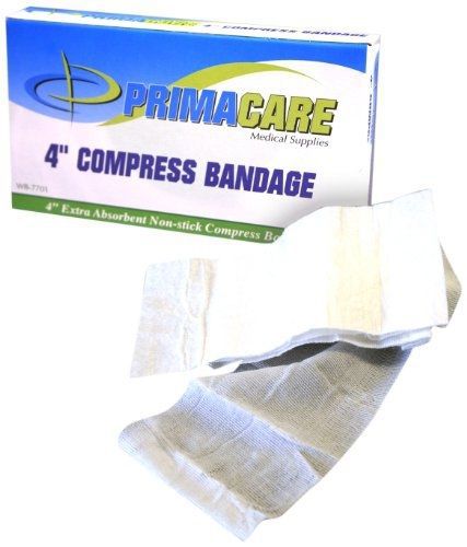 Primacare wb-7701-cs sterile 4&#034; compress bandage, 72&#034; length (box of 12) for sale