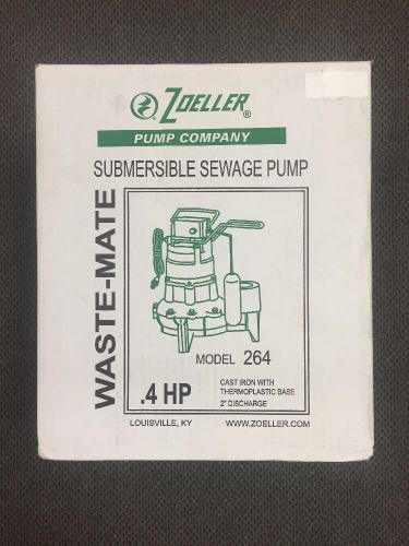 Zoeller Sump Pump -Model 264- (.4HP) -New-