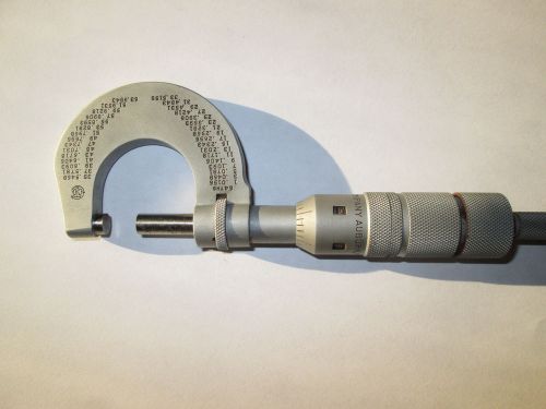 THE CENTRAL TOOL COMPANY 1&#034; MICROMETER WITH RADIUS .001 GRADUATIONS.