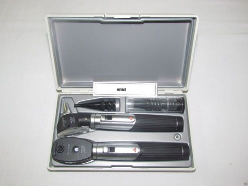 Heine Mini 3000 2.5v Otoscope Ophthalmoscope Set # D-873.11.02 Free Shipping