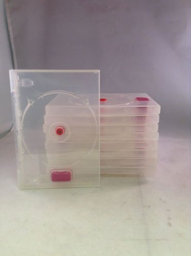 Lot of 10 Security Tagged Clear Single DVD Cases